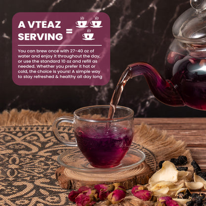 Evening A Tea, Premium Loose Herbs Tea, Freeze-Dried Mulberry mixed Herbal Tea, Mushroom Tea, Black Goji Berry Tea